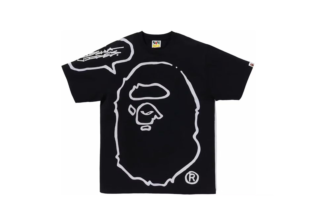BAPE x Joshua Vides Camiseta Ape
Head Negro