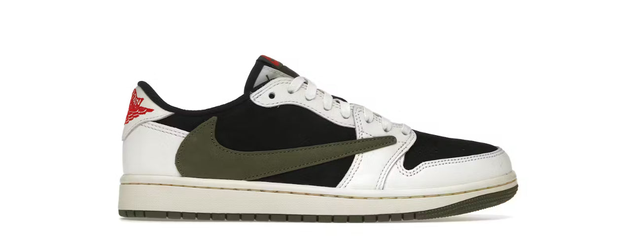 Jordan 1 Retro Low OG SP Travis Scott en verde oliva