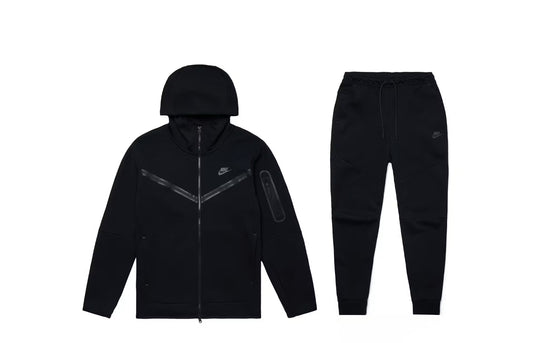 Conjunto de hoodie y pantalones deportivos con cremallera completa Nike
Sportswear Tech Fleece en negro