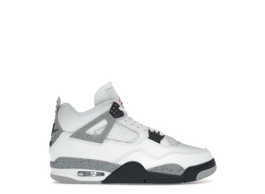 Jordan 4 Retro en blanco y gris hormigón
(2025)